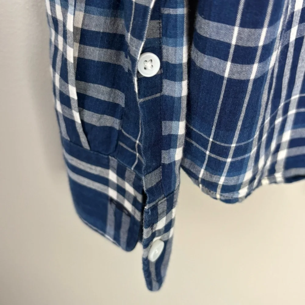 J. Crew Indian Madras Men's Plaid Button-Down Shirt 100% Cotton Slim Fit Medium‎